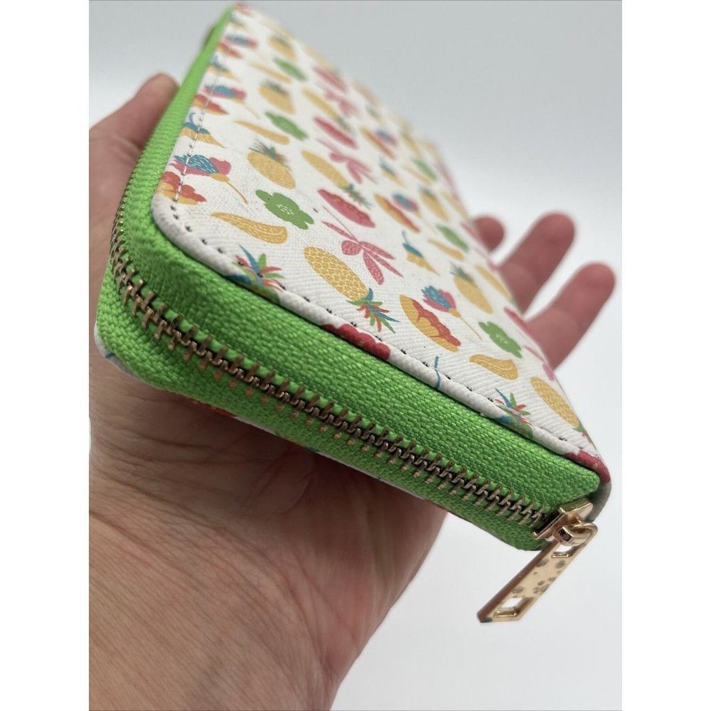 womens wallet Green and White floral & Pineapples by Heimish Atlantic Fashion. - Picture 9 of 11